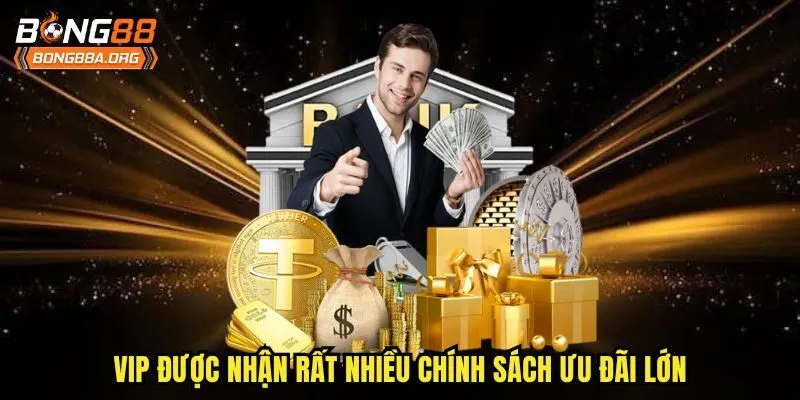 VIP được nhận rất nhiều chính sách ưu đãi lớn